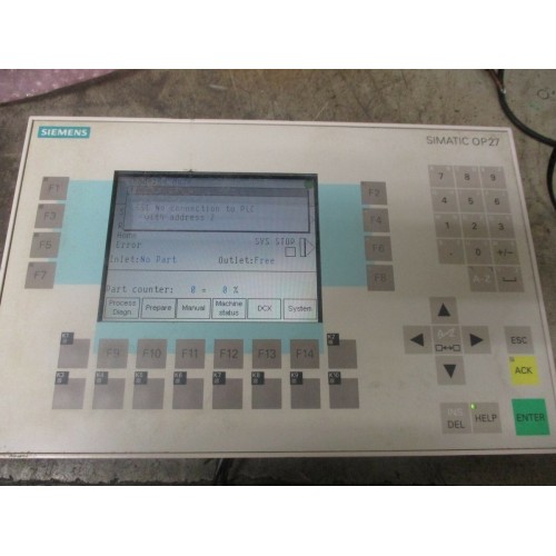 Siemens 6AV3627-1LK00-1AX0 OP27 SIMATIC HMI Operatör Paneli